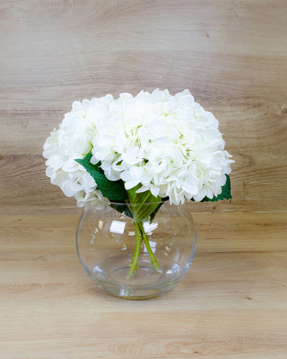 White Hydrangea Fishbowl