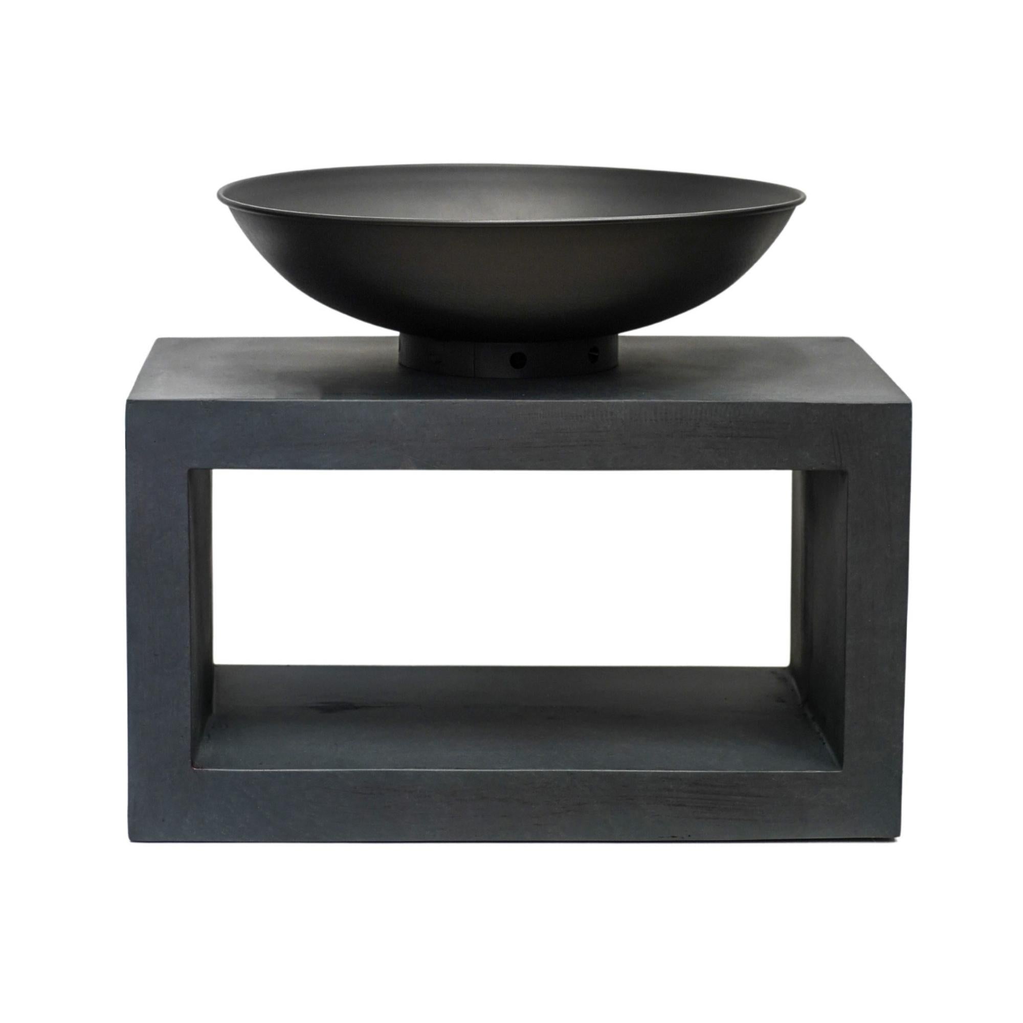 Fire Bowl On Rectangle Console