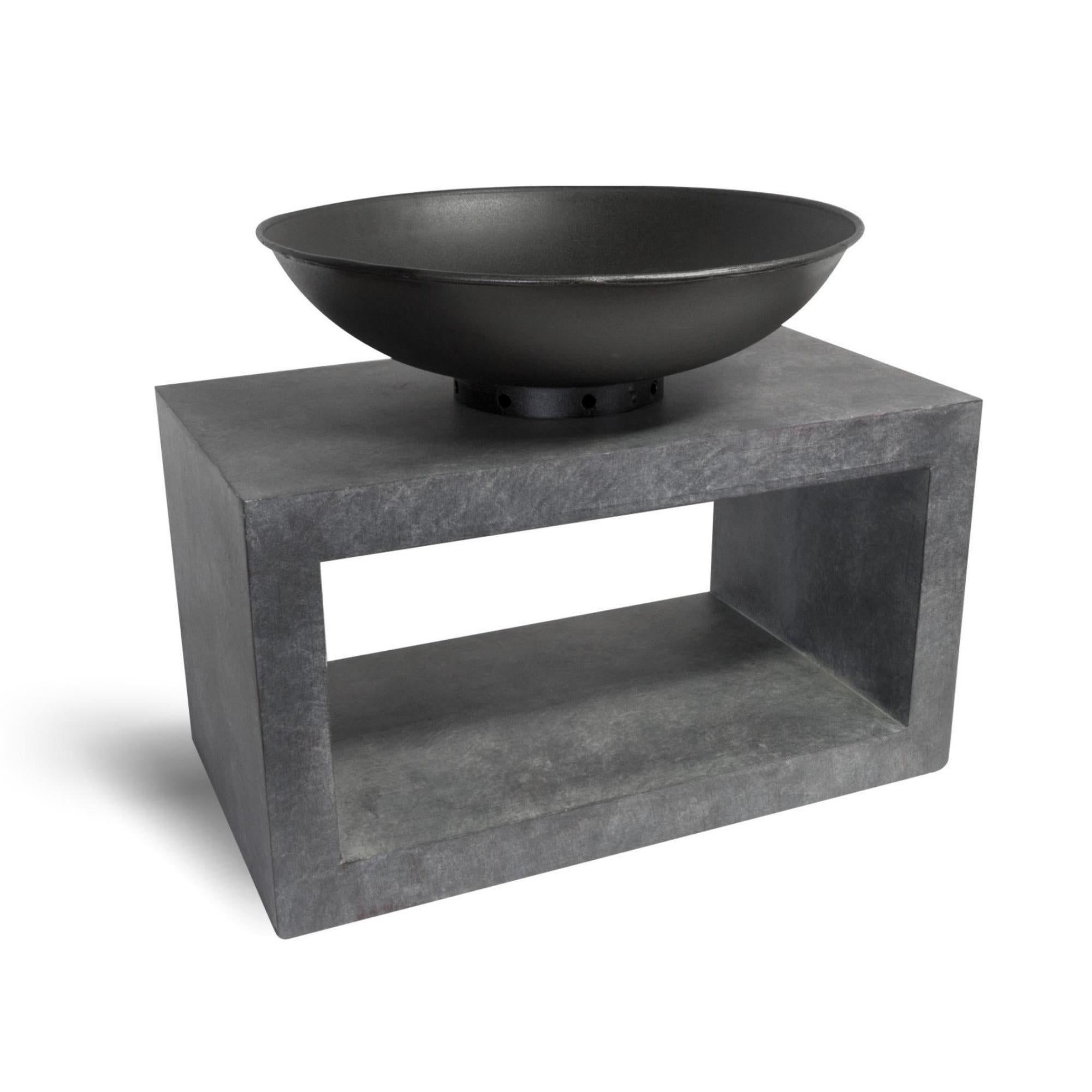 Fire Bowl On Rectangle Console