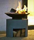 Load image into Gallery viewer, Fire Bowl on Oval Console
