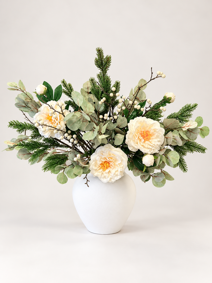 Winter Peony & Pine