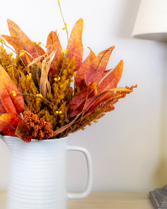 Autumn Foliage Posy - Burnt Orange