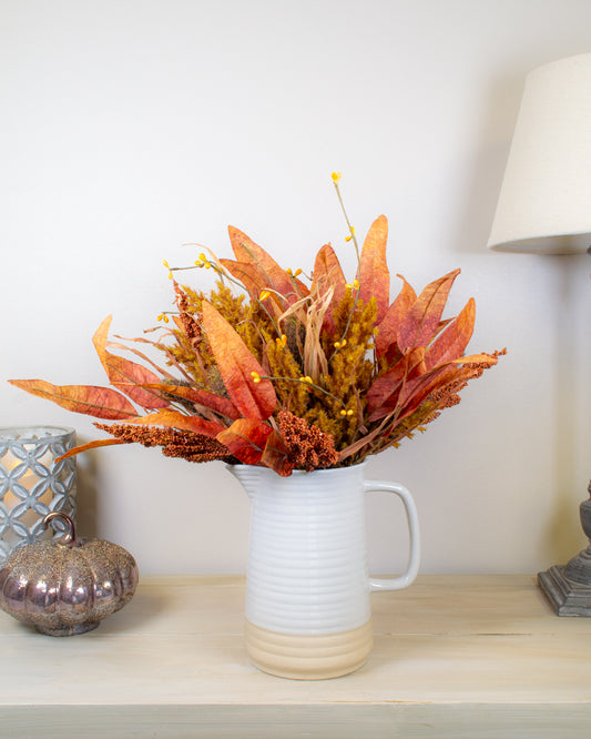 Autumn Foliage Posy - Burnt Orange