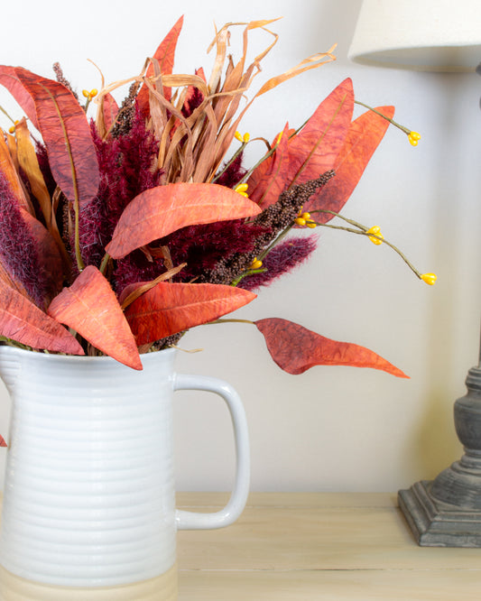 Autumn Foliage Posy - Burgundy