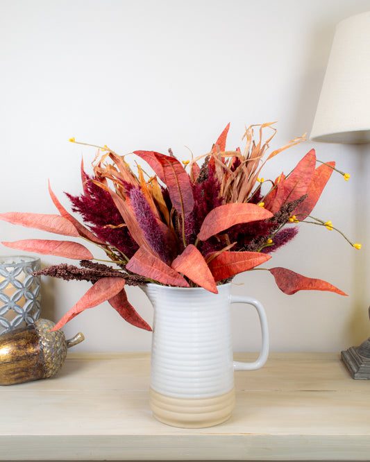 Autumn Foliage Posy - Burgundy