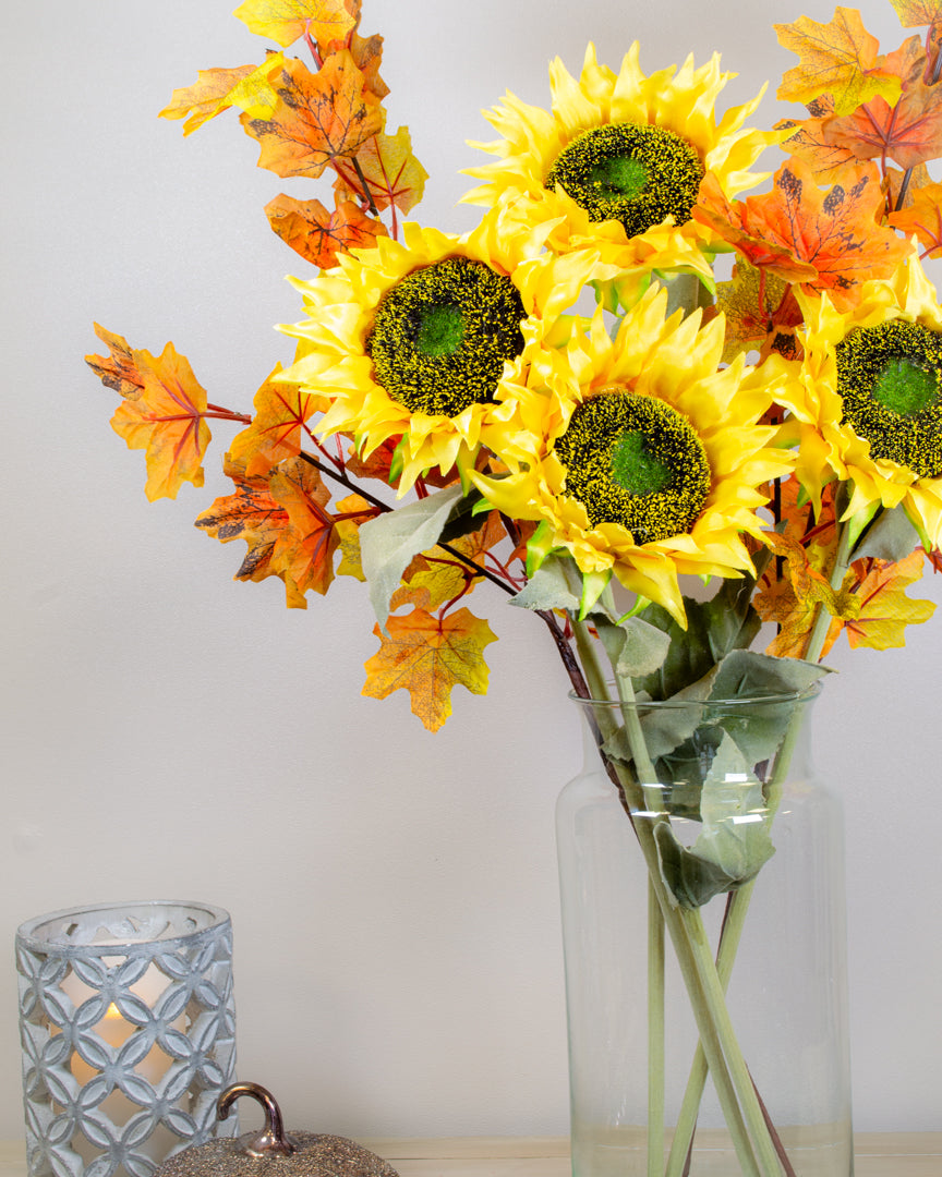 Large Yellow Sunflower Stem