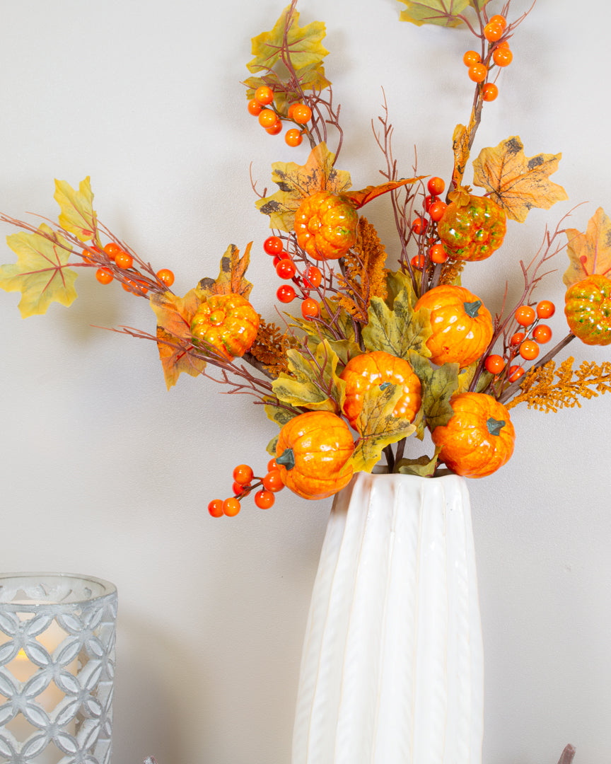 Pumpkin and Leaf Stem