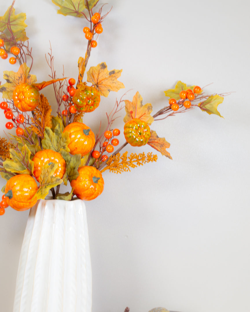 Pumpkin and Leaf Stem