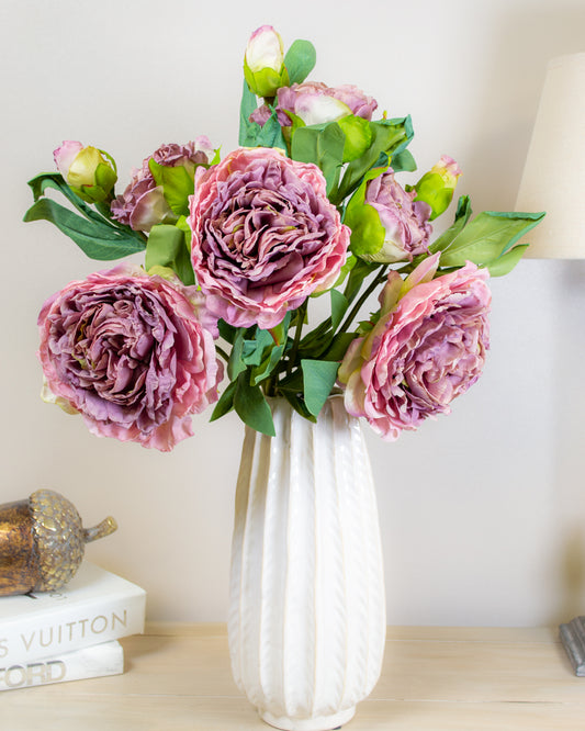 Mauve Dried Touch Peony