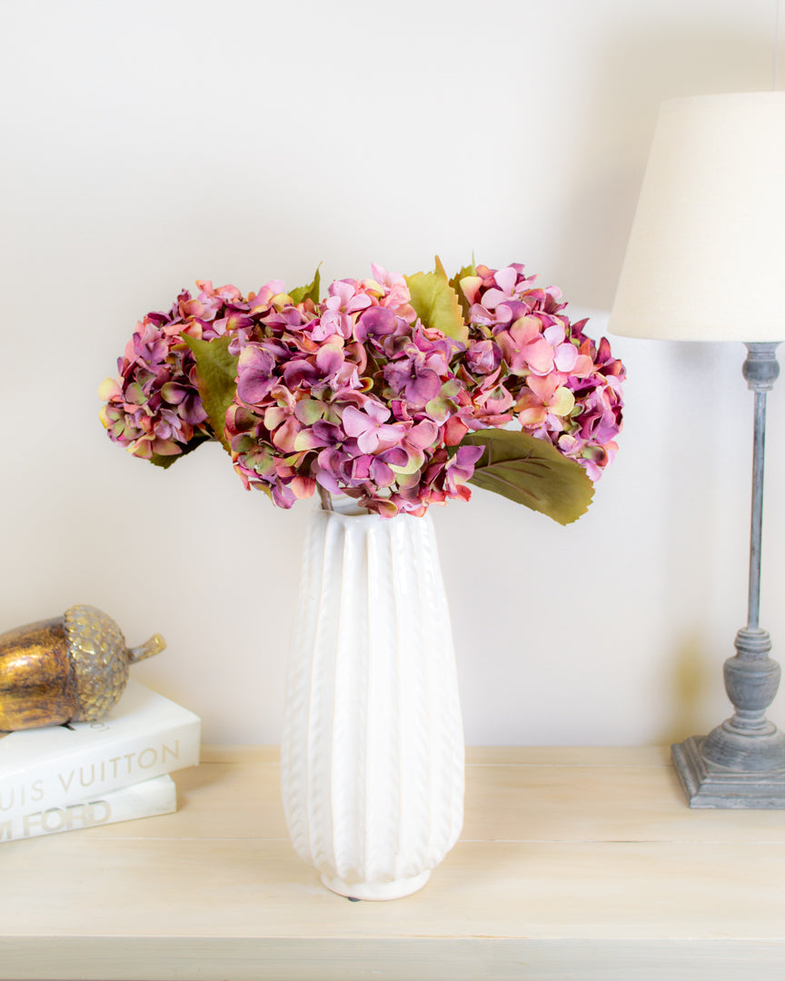 Dried-Look Magenta Hydrangea