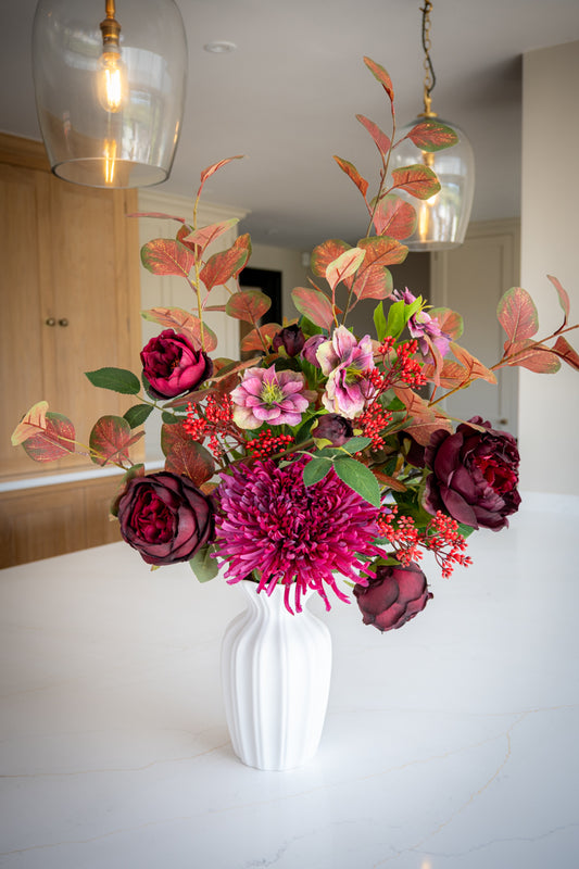 Magenta Rose & Berry Bouquet