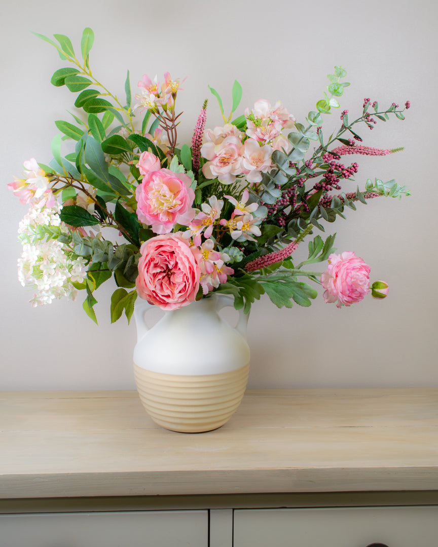 Luxury Pink Bouquet & Vase Bundle