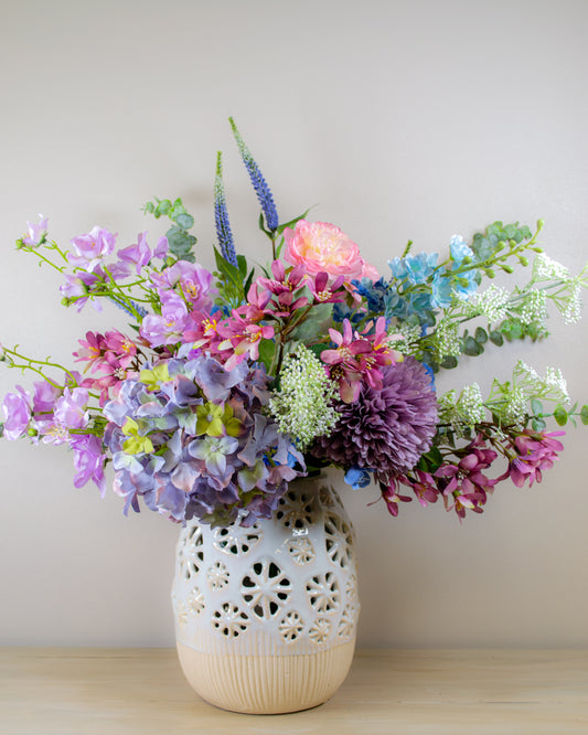 Luxury Meadow Bouquet & Vase Bundle