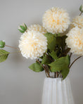 Load image into Gallery viewer, Cream Dahlia Stem
