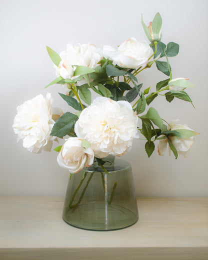 Ivory Hillary Peony Spray