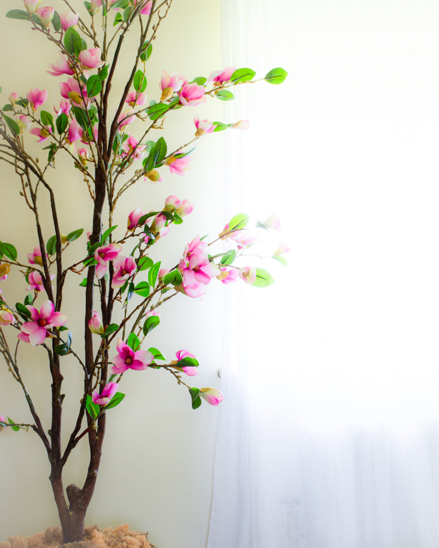 Artificial Pink Magnolia Tree