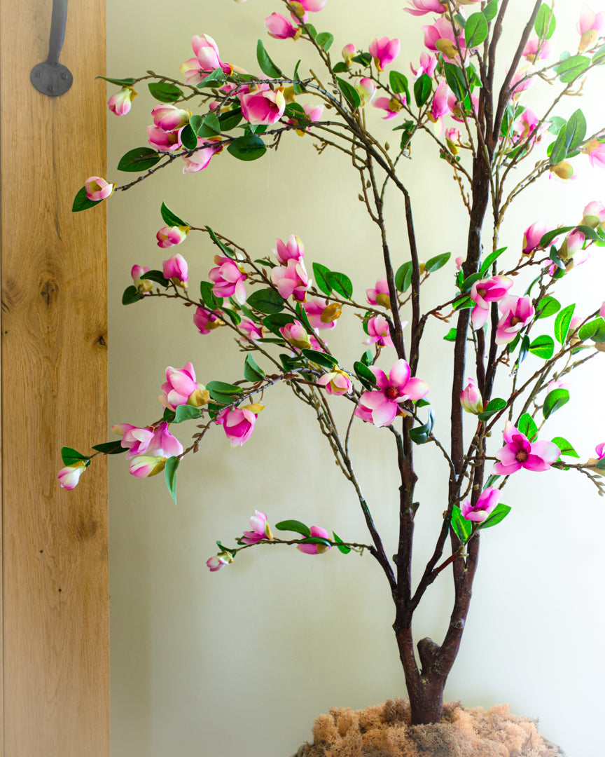 Artificial Pink Magnolia Tree