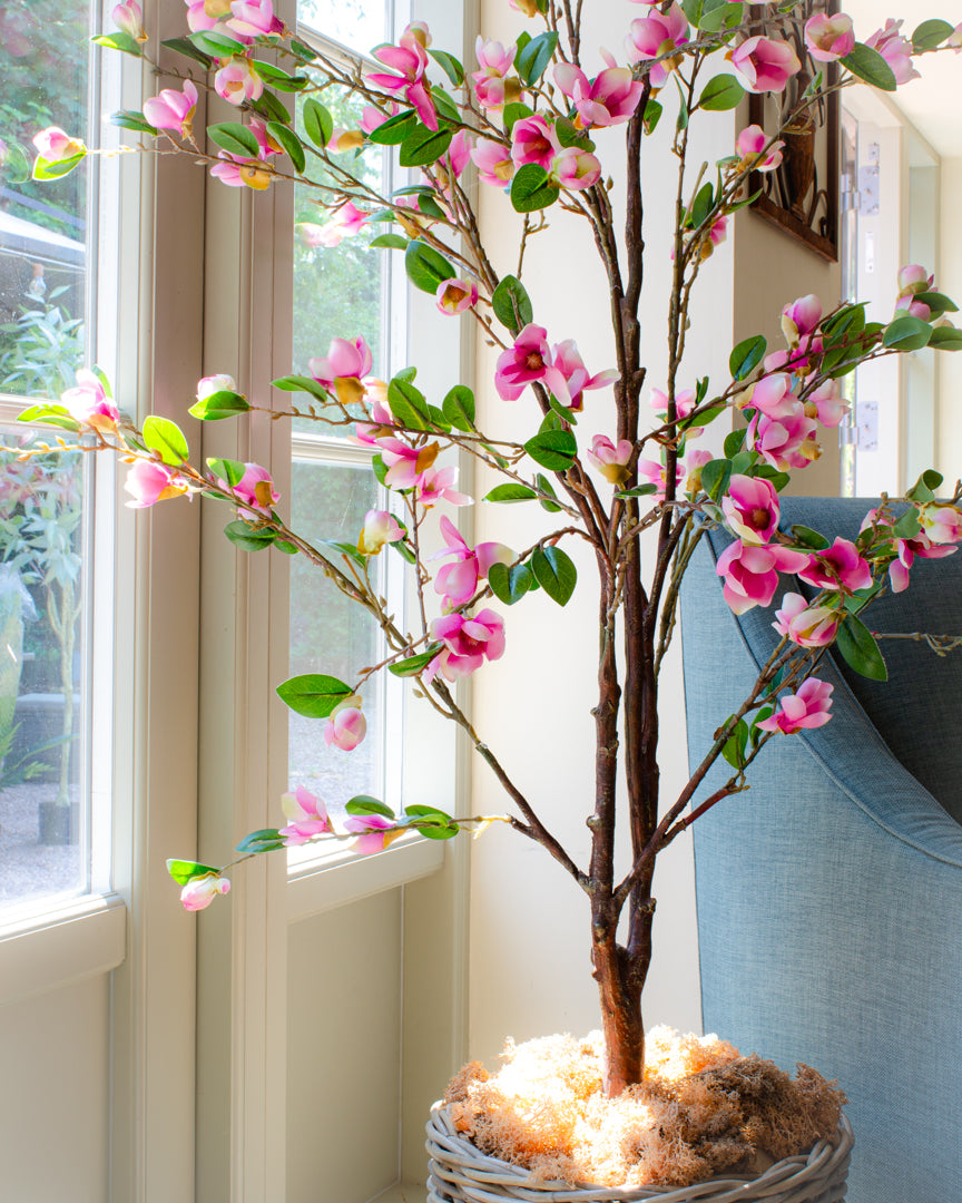 Artificial Pink Magnolia Tree