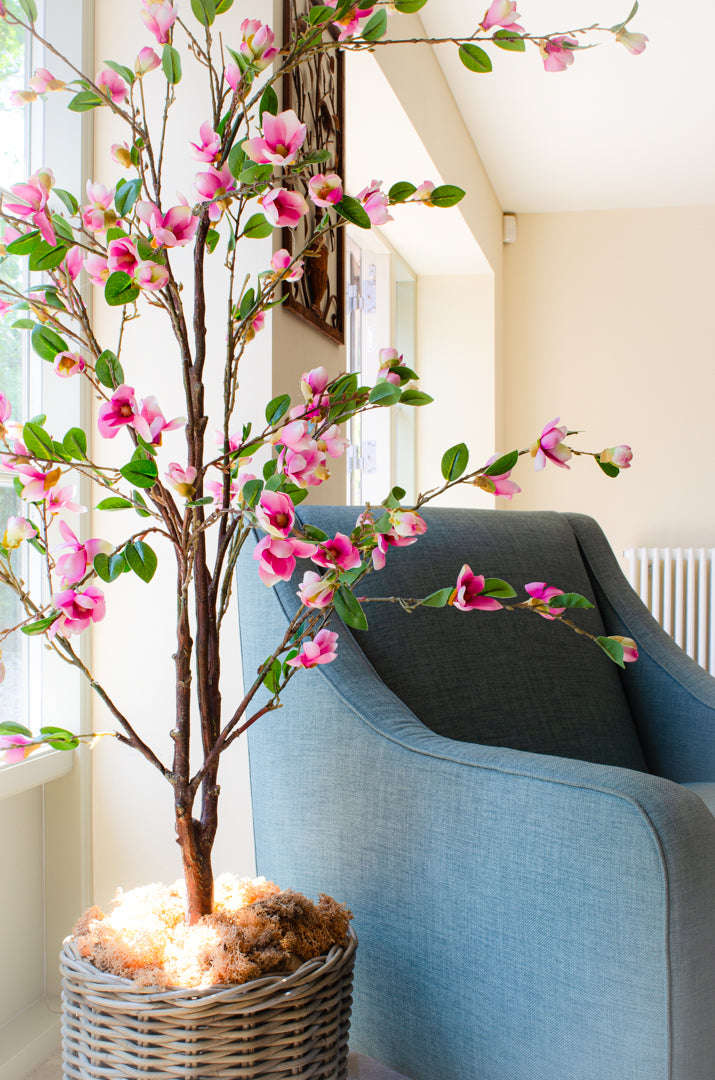 Artificial Pink Magnolia Tree