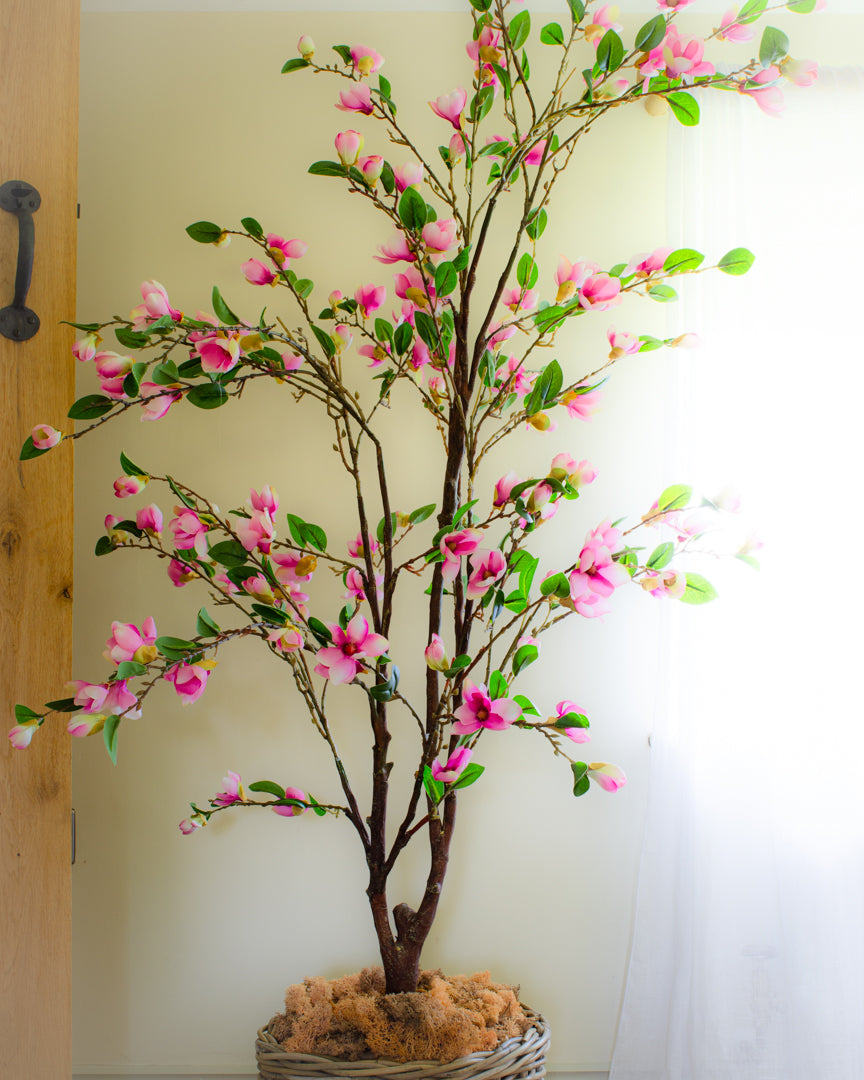 Artificial Pink Magnolia Tree