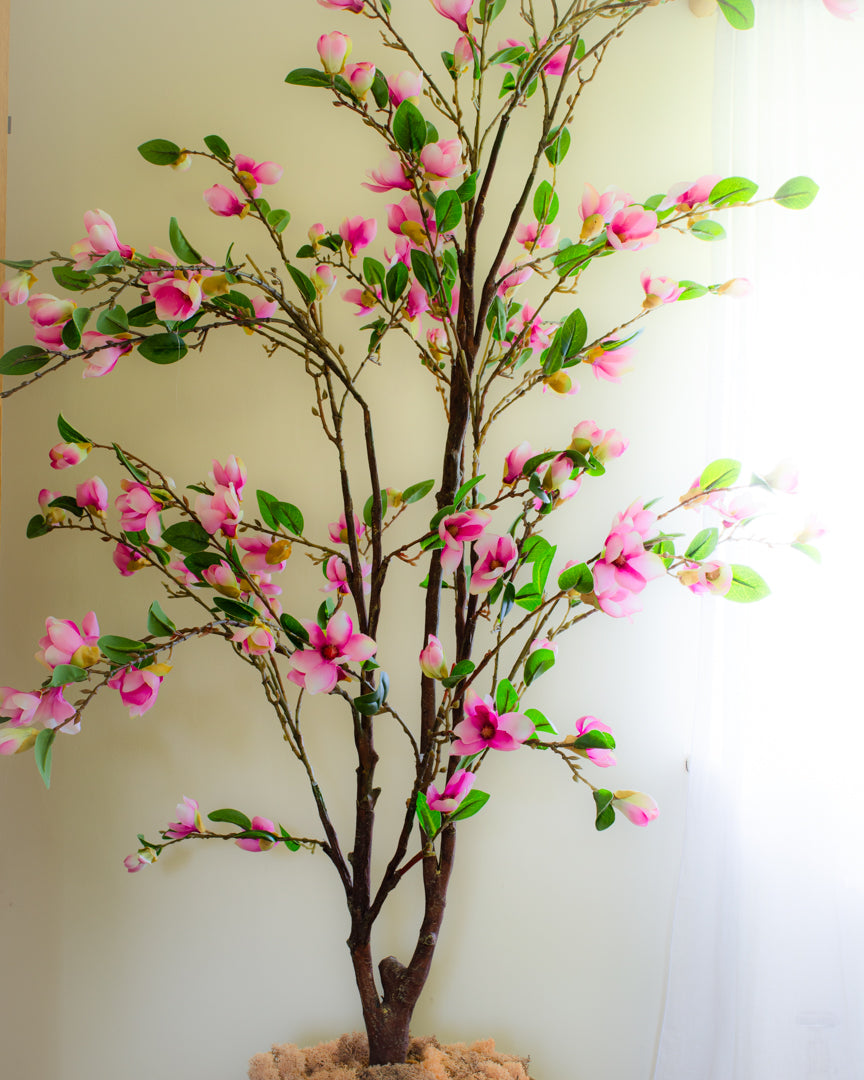 Artificial Pink Magnolia Tree