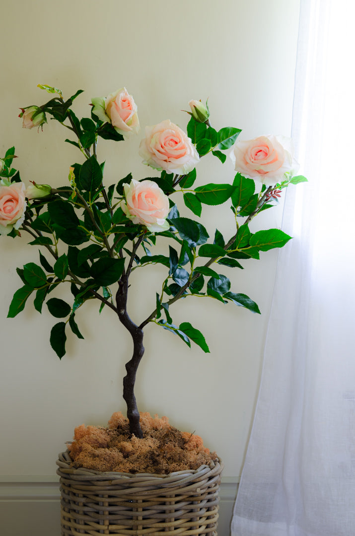 Artificial Rose Tree - Peach