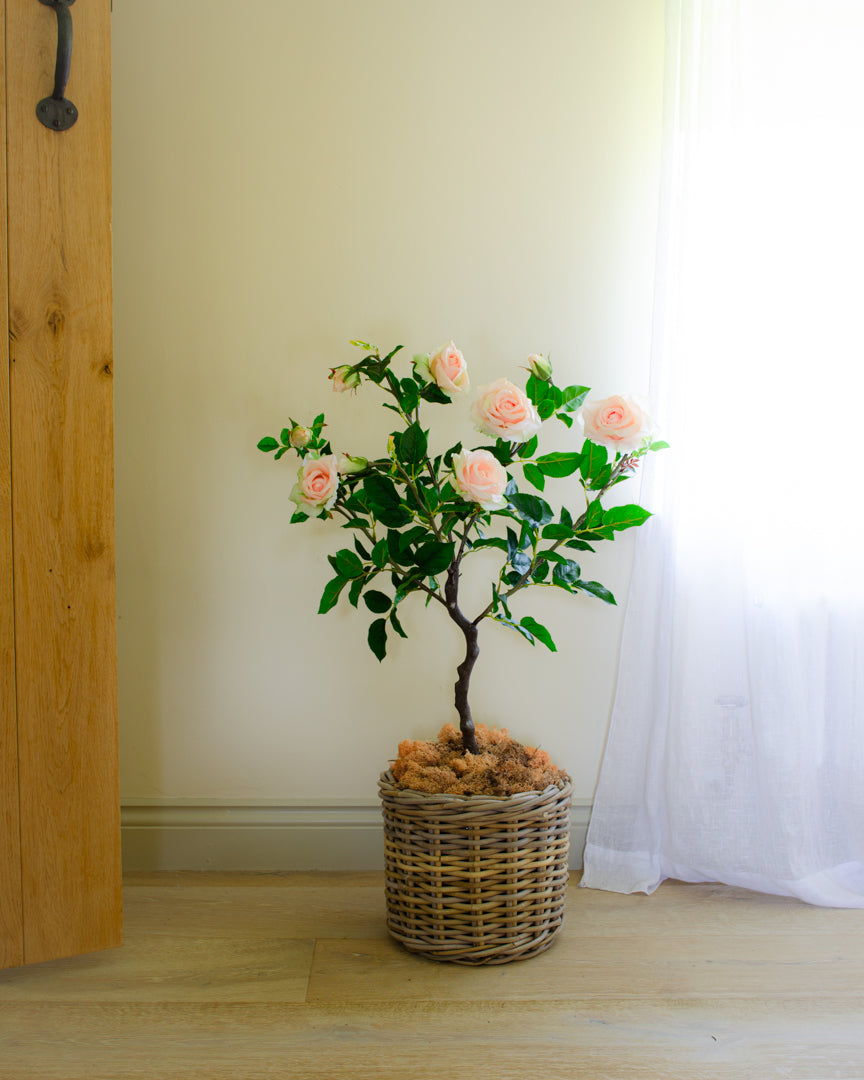 Artificial Rose Tree - Peach