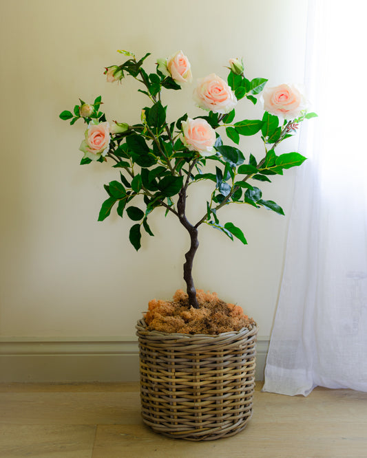 Artificial Rose Tree - Peach