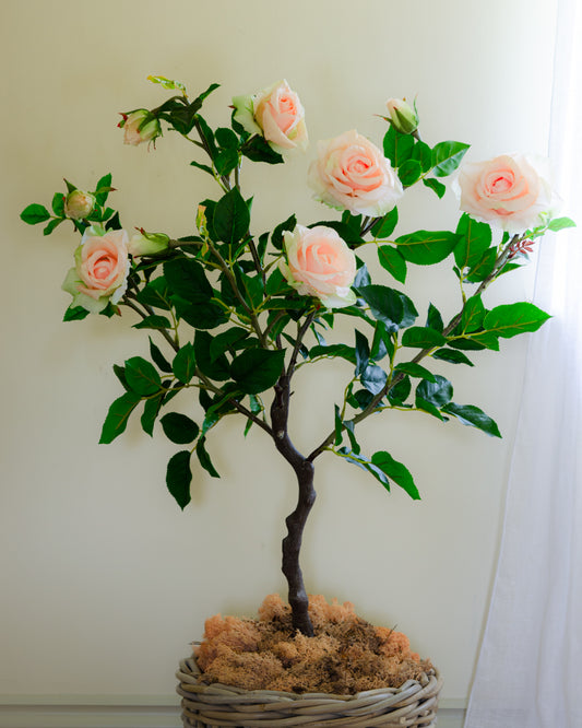 Artificial Rose Tree - Peach