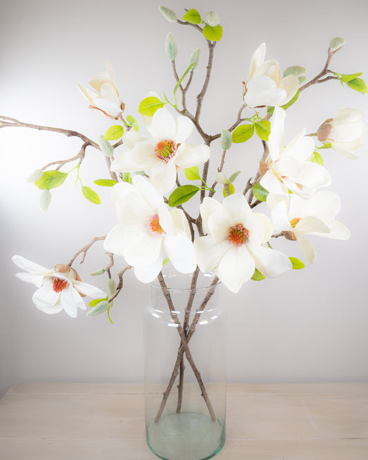 Large Magnolia Branch - Ivory