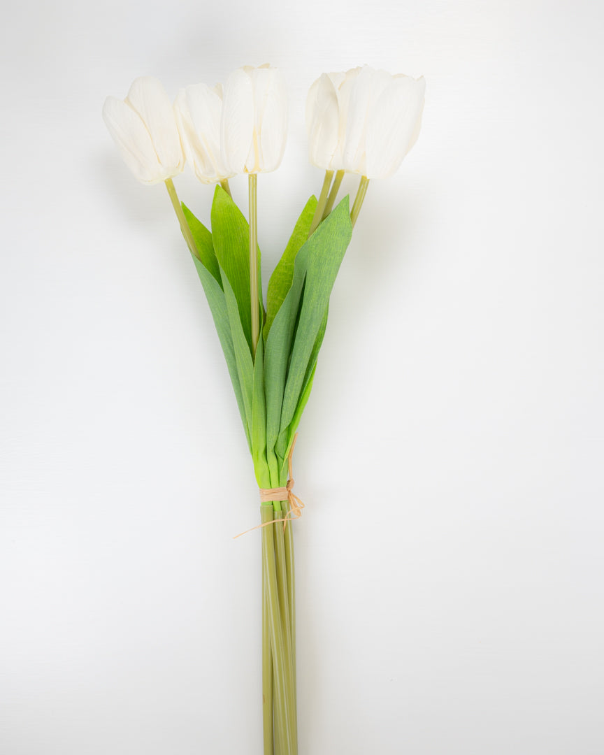 Small Handtie Tulip Bunch - Cream