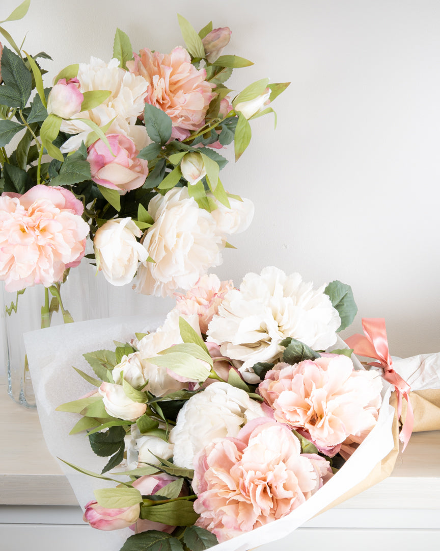 Pink & Cream Peony Bouquet