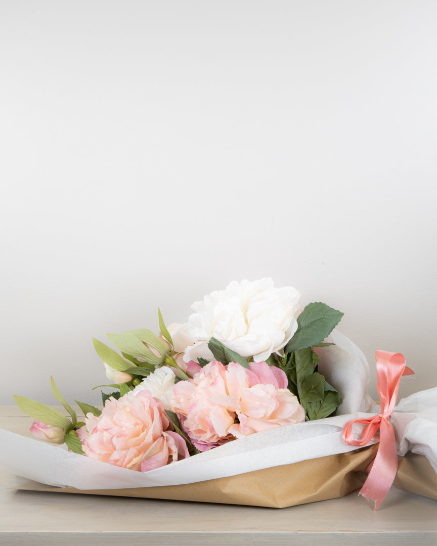 Pink & Cream Peony Bouquet