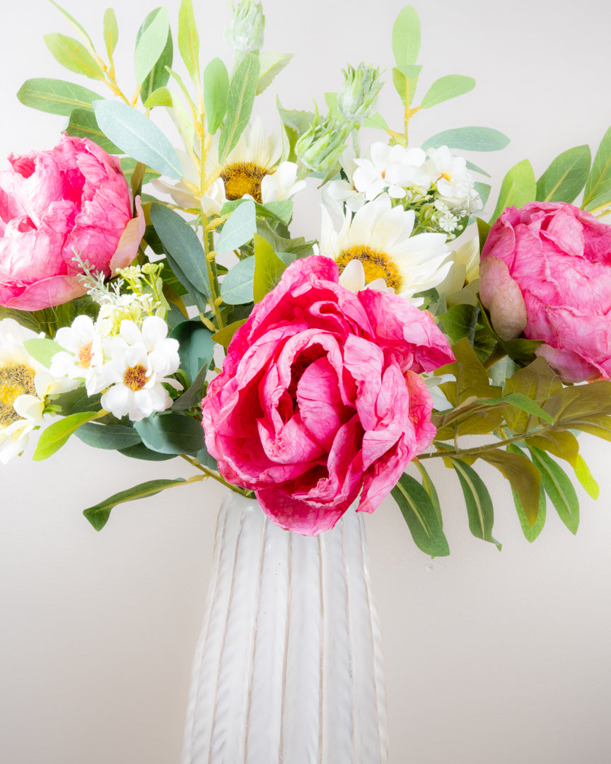 Summer Peony & Sunflower Bouquet