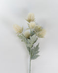 Load image into Gallery viewer, White Flocked Thistle Spray
