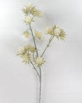 Load image into Gallery viewer, Large White Flocked Thistle Spray
