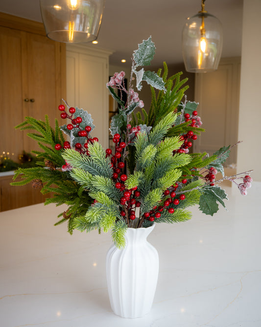 Winter Pine & Berry Bouquet