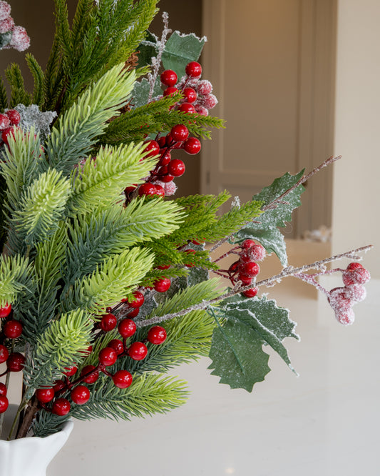 Winter Pine & Berry Bouquet