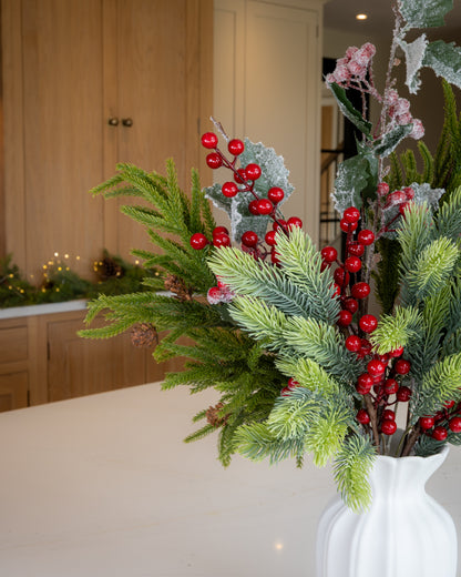 Winter Pine & Berry Bouquet