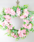 Load image into Gallery viewer, Pink Hydrangea Wreath
