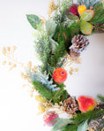 Load image into Gallery viewer, Frosted Fruit & Fir Wreath
