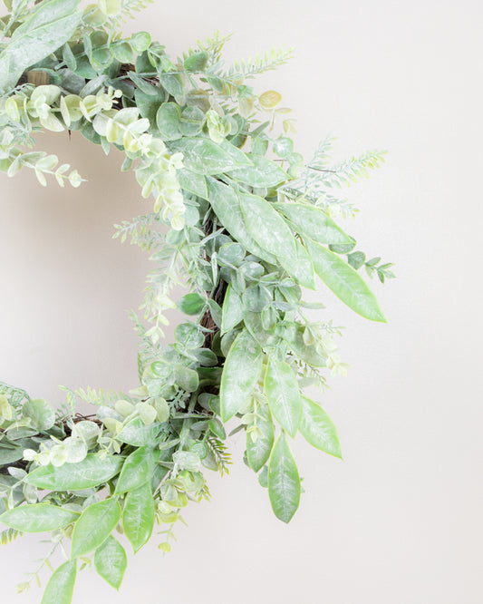 Winter Ruscus & Foliage Wreath