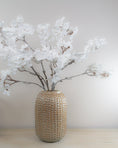 Load image into Gallery viewer, Frosted White Blossom Spray
