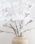 Load image into Gallery viewer, Frosted White Blossom Spray
