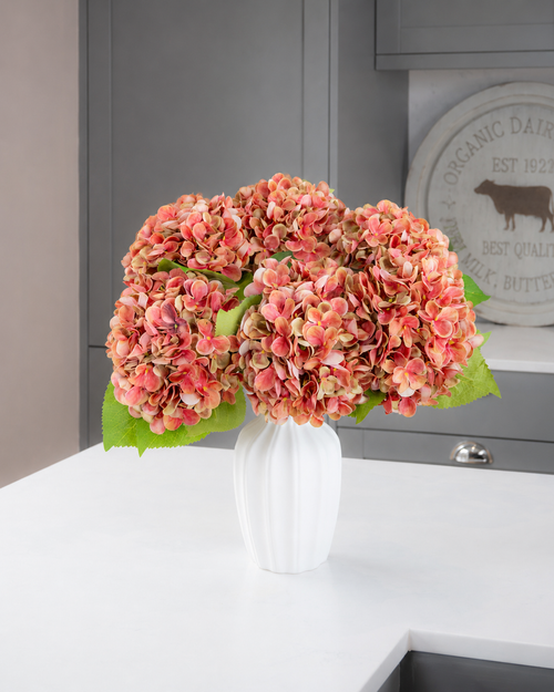 Hydrangea - Red/Green