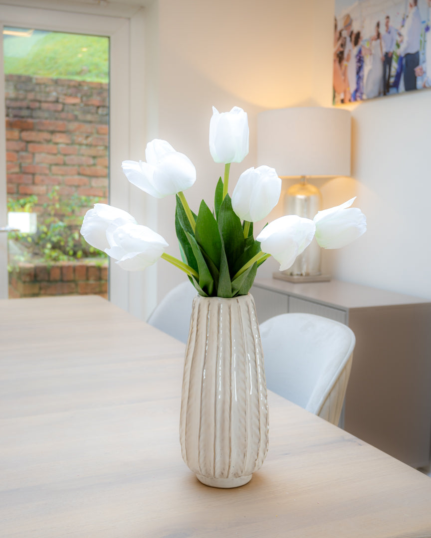 White Tulip Bunch (set of 7)