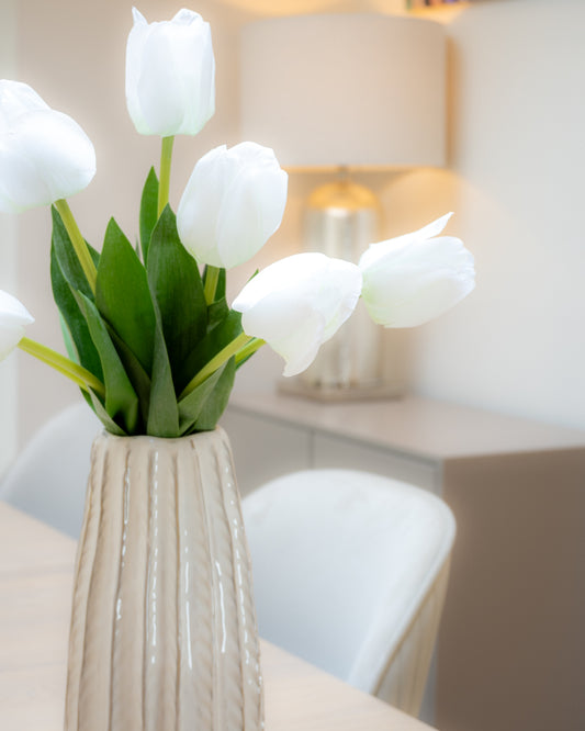 White Tulip Bunch (set of 7)