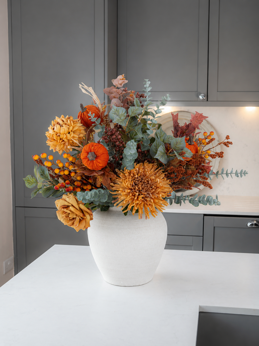 Autumn Orange Pumpkin Bouquet