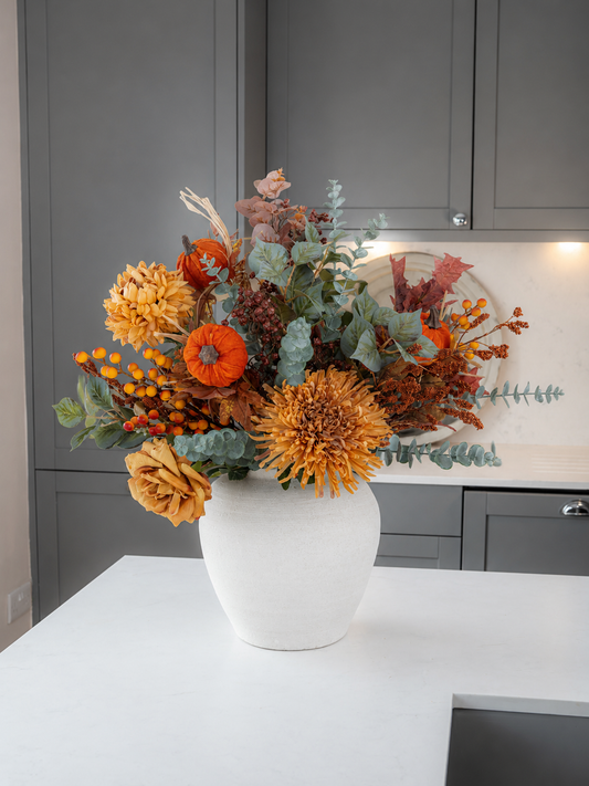 Autumn Orange Pumpkin Bouquet