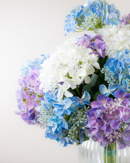 Spring Hydrangea Bouquet With Vase
